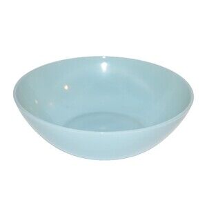 Vtg Fire King Turquoise Delphite Blue 8" Glass Serving Bowl vegetable